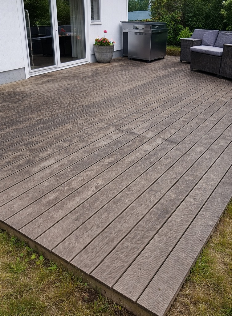 Altantvätt i Falun före rengöring